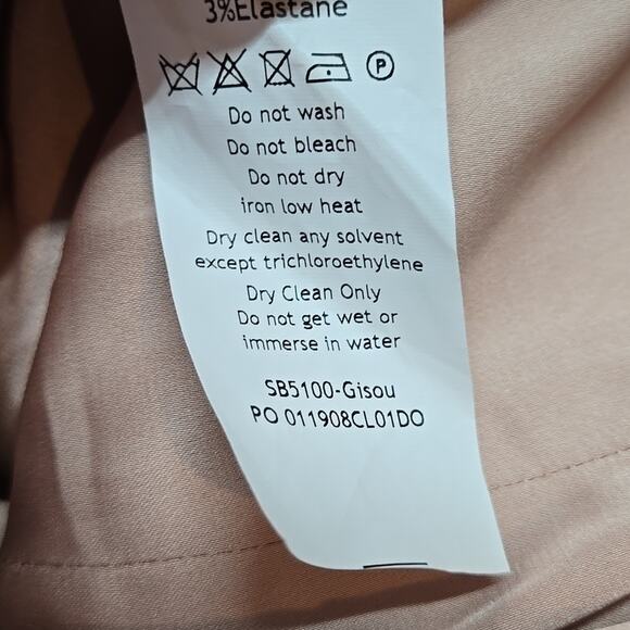 House of CB Gisou blush satin strapless dress Size Large - Picture 7 of 8